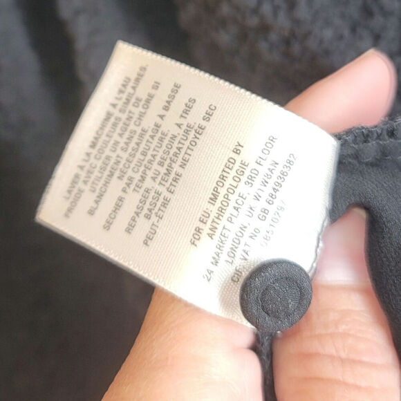 MAEVE FLUTTER RUFFLE CRINKLE SHEER IN BLACK, SZ 10P - Picture 7 of 13